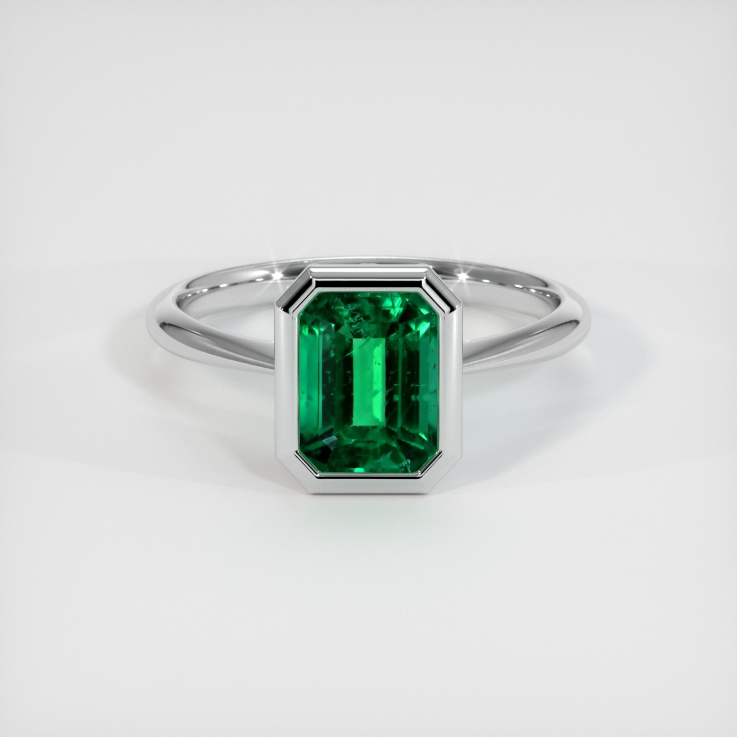 Emerald Ring 1.59 Ct., Platinum 950