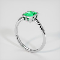 1.21 Ct. Emerald Ring, Platinum 950 2