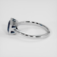 2.12 Ct. Blue Sapphire Ring, Platinum 950 4