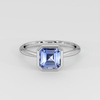 2.11 Ct. Blue Sapphire Ring, Platinum 950 1