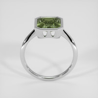 2.97 Ct. Green Sapphire Ring, Platinum 950 3