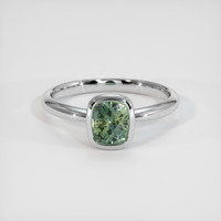 0.99 Ct. Green Sapphire Ring, Platinum 950 1