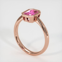 0.86 Ct. Sapphire Ring, 14K Rose Gold 2
