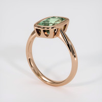 1.76 Ct. Green Sapphire Ring, 14K Rose Gold 2