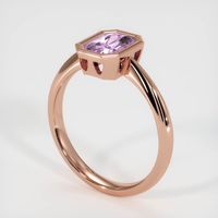 1.04 Ct. Pinkish Purple Sapphire Ring, 14K Rose Gold 2