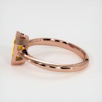 1.03 Ct. Orangish Yellow Sapphire Ring, 14K Rose Gold 4