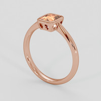 0.86 Ct. Padparadscha Sapphire Ring, 18K Rose Gold 2