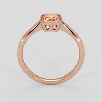 0.86 Ct. Padparadscha Sapphire Ring, 18K Rose Gold 3