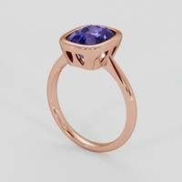 4.67 Ct. Bi Color Sapphire Ring, 18K Rose Gold 2