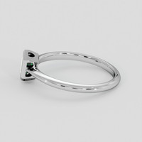 0.43 Ct. Bluish Green Sapphire Ring, Silver 4