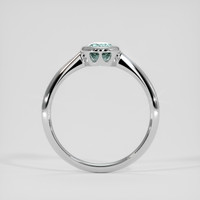 0.81 Ct. Bluish Green Paraiba Tourmaline Ring, 14K White Gold 3