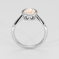 1.84 Ct. Peach Sapphire Ring, 14K White Gold 3