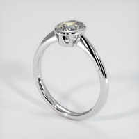 1.06 Ct. Bi Color Sapphire Ring, 14K White Gold 2