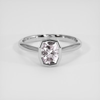 1.28 Ct. Pink Sapphire Ring, 14K White Gold 1