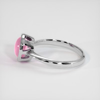 2.88 Ct. Reddish Pink Sapphire Ring, 14K White Gold 4