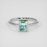 1.13 Ct. Bi Color Sapphire Ring, 14K White Gold 1