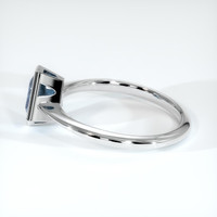0.71 Ct. Sapphire Ring, 14K White Gold 4