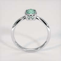 1.24 Ct. Greenish Blue Sapphire Ring, 14K White Gold 3