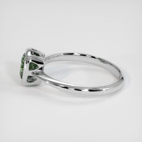0.99 Ct. Green Sapphire Ring, 14K White Gold 4