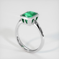 2.02 Ct. Emerald Ring, 18K White Gold 2