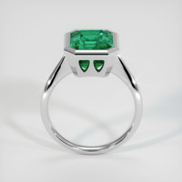 4.00 Ct. Emerald Ring, 18K White Gold 3