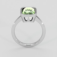 3.25 Ct. Green Sapphire Ring, 18K White Gold 3
