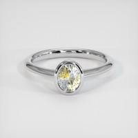 1.06 Ct. Bi Color Sapphire Ring, 18K White Gold 1