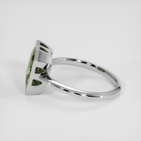 2.97 Ct. Green Sapphire Ring, 18K White Gold 4