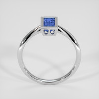 1.00 Ct. Blue Sapphire Ring, 18K White Gold 3