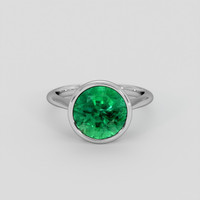 4.36 Ct. Emerald Ring, 18K White Gold 1