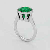 4.36 Ct. Emerald Ring, 18K White Gold 2