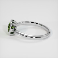 1.50 Ct. Green Sapphire Ring, 18K White Gold 4