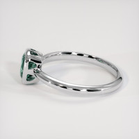 1.24 Ct. Greenish Blue Sapphire Ring, 18K White Gold 4