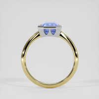 3.04 Ct. Blue Sapphire Ring, 14K White & Yellow 3