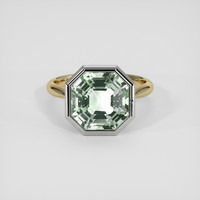 4.63 Ct. Lemon Quartz Ring, 14K White & Yellow 1