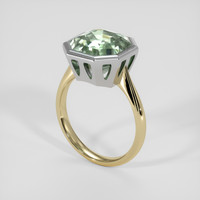 4.63 Ct. Lemon Quartz Ring, 14K White & Yellow 2