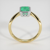 1.38 Ct. Emerald Ring, 18K White & Yellow 3