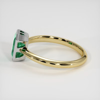 1.38 Ct. Emerald Ring, 18K White & Yellow 4