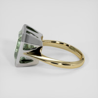 4.76 Ct. Green Prasiolite Ring, 18K White & Yellow 4