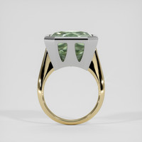 9.48 Ct. Green Prasiolite Ring, 18K White & Yellow 3