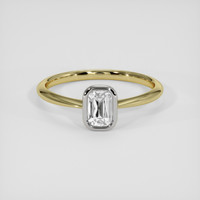 1.24 Ct. White Sapphire Ring, 18K White & Yellow 1