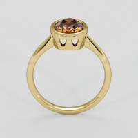 2.38 Ct. Orangish Brown Tourmaline Ring, 10K Yellow Gold 3