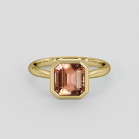 2.44 Ct. Brown Tourmaline Ring, 10K Yellow Gold 1