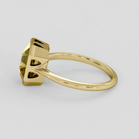 2.20 Ct. Brownish Yellow Heliodor Ring, 10K Yellow Gold 4