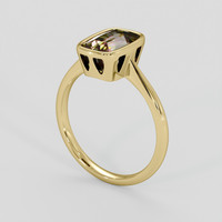 2.36 Ct. Brownish Green Andalusite Ring, 10K Yellow Gold 2