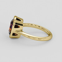 3.73 Ct. Orangish Brown Tourmaline Ring, 10K Yellow Gold 4