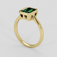 1.63 Ct. Green Chrome Tourmaline Ring, 10K Yellow Gold 2