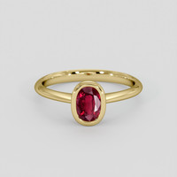 1.03 Ct. Ruby Ring, 10K Yellow Gold 1