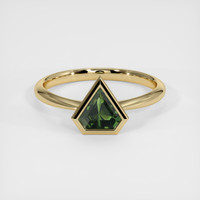1.16 Ct. Green Sapphire Ring, 10K Yellow Gold 1