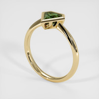 1.16 Ct. Green Sapphire Ring, 10K Yellow Gold 2